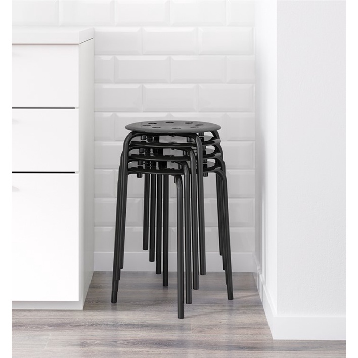 IKEA Ghế đẩu tròn chân sắt tự lắp ghép IKEA Marius