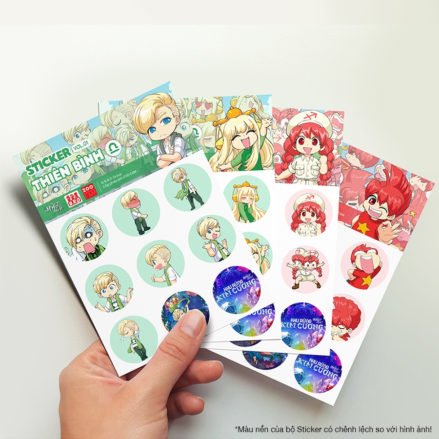 Bộ Sticker Lớp Học Mật Ngữ Vol.01 - Thiên Bình và Nhân Mã - Board Game VN