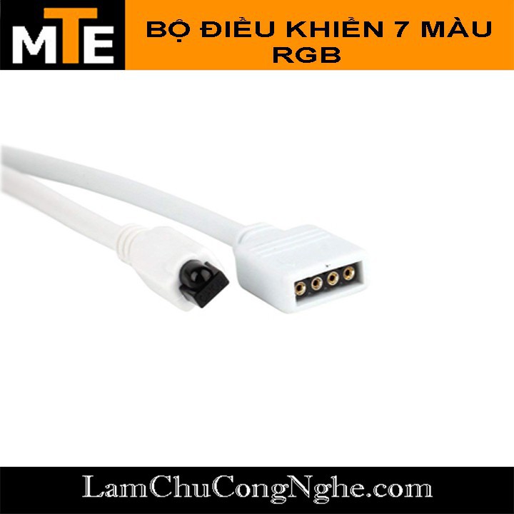 Mới! Bộ Điều Khiển 7 Màu RGB (Hồng Ngoại) -  Bộ Điều Khiển led dây dán 505 đổi 7 màu RGB