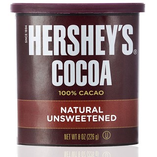 Bột cacao nguyên chất không chất làm ngọt Hershey Cacao của Mỹ 226gr date 07/2021