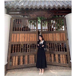 Váy Tiểu Thư Xếp Li Dài