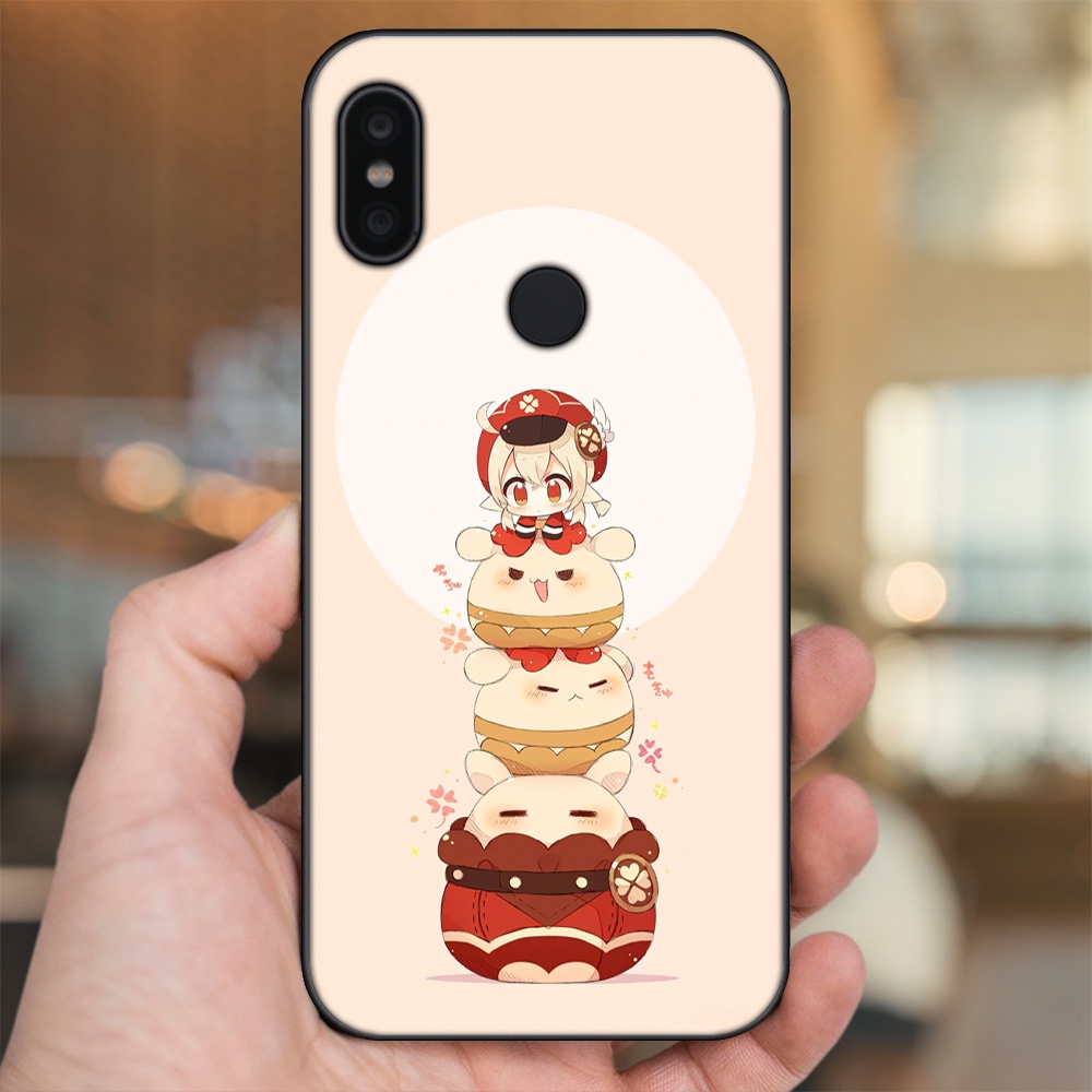 Ốp lưng Xiaomi Redmi Note 6 Pro viền đen in hình Klee Genshin Impact