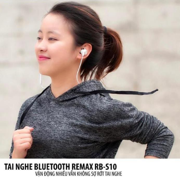 Tai nghe Bluetooth thể thao Remax RB-S10 choàng cổ 2 đầu hít nam châm