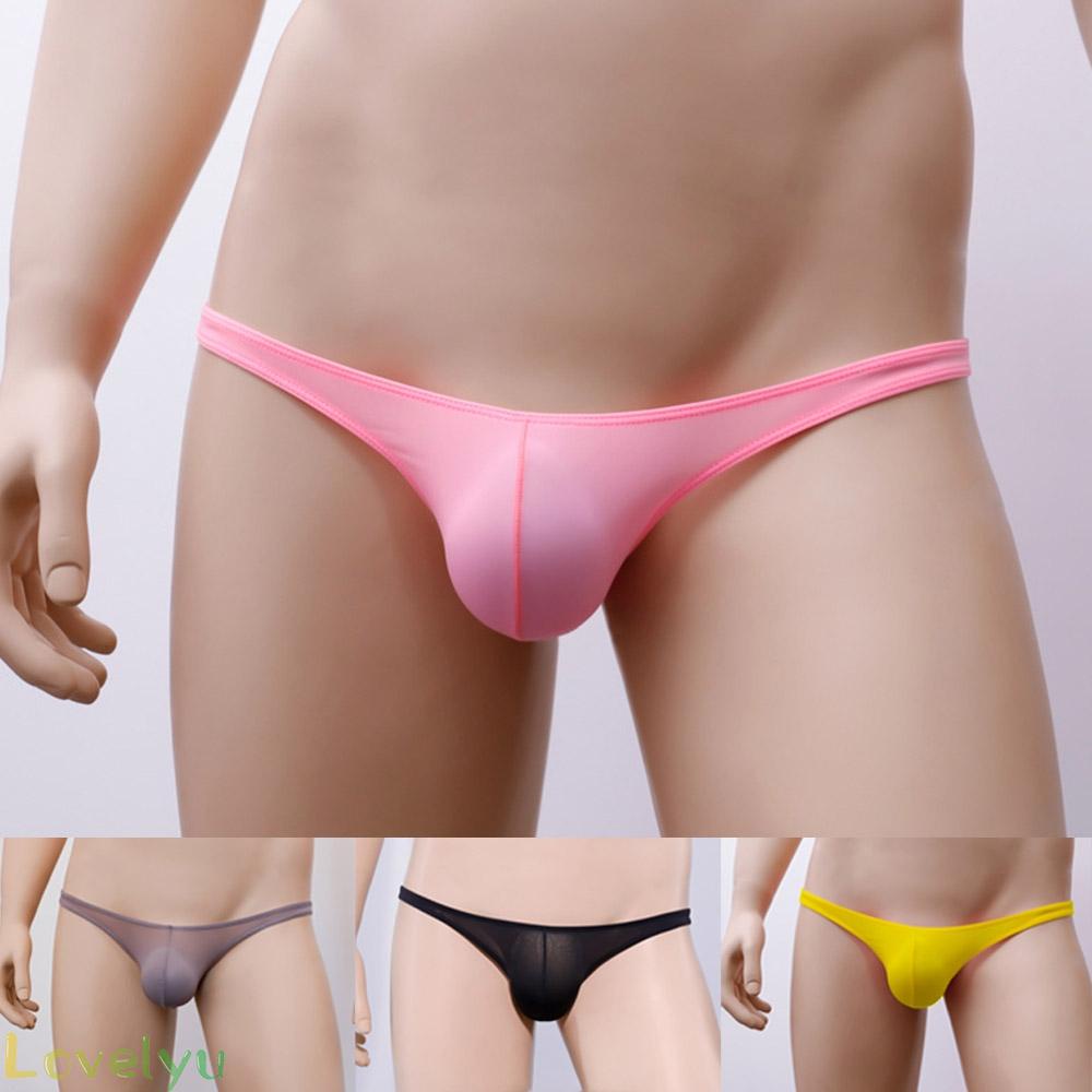 Quần lót lưng thấp bằng lụa băng thiết kế thời trang cho nam