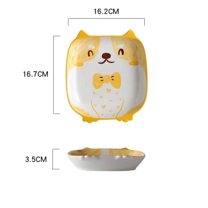 Chén Dĩa Dễ Thương, Đĩa Sứ decor Bát Ăn Cơm, Chén Sứ đẹp Đĩa hình thú cực đẹp