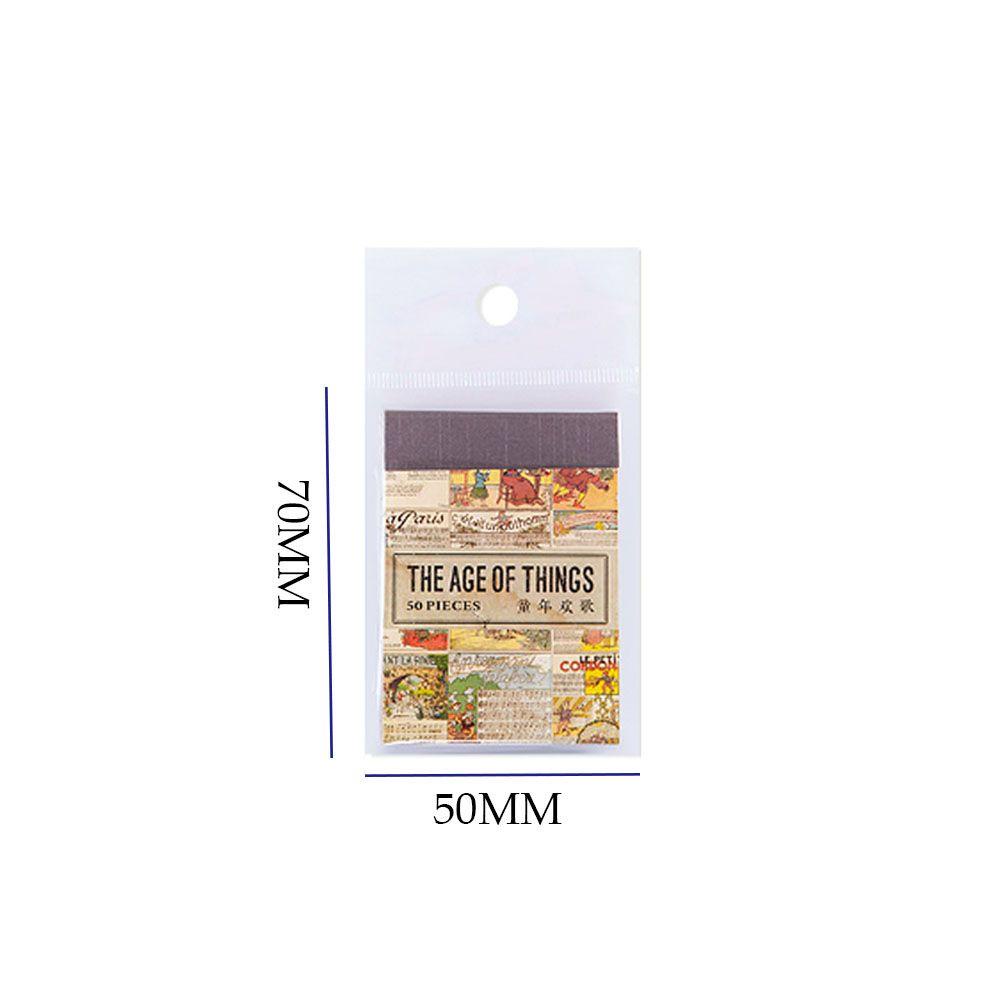 YOLA Set 50 Cuộn Băng Dính Trang Trí Sổ Tay Nhật Ký