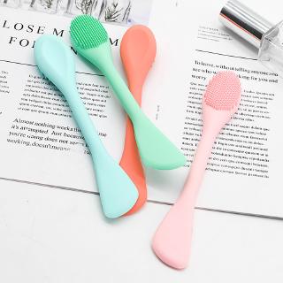 Cọ Rửa Mặt Hai Đầu Bằng Silicon Tiện Dụng