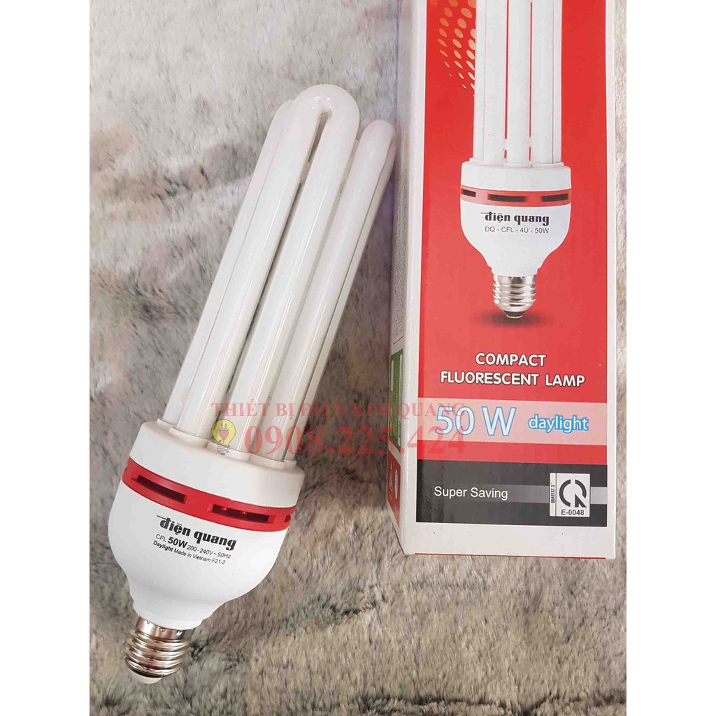 Bóng Compact/ Đèn chữ U ĐIỆN QUANG 14W/18W/35W/50W TRẮNG 6500K