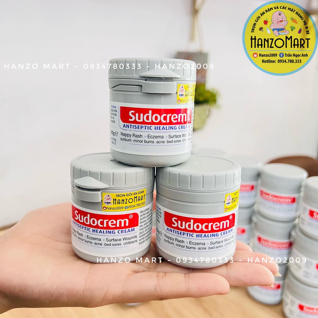 Sudocrem [UK] Kem Hỗ Trợ Trị Hăm Tã Cho Trẻ Từ Sơ Sinh, 60g