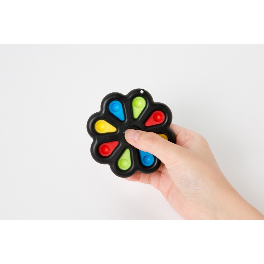 Con Quay Spinner ARTBOX Hàn Quốc Hình Bông Hoa Màu Đen Vui Tay