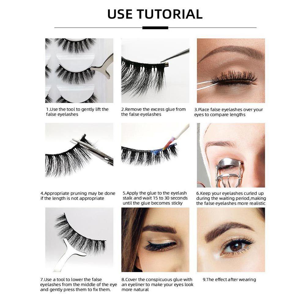 Set 10 Cặp Lông Mi Giả Dài Và Dày Tự Nhiên Handmade
