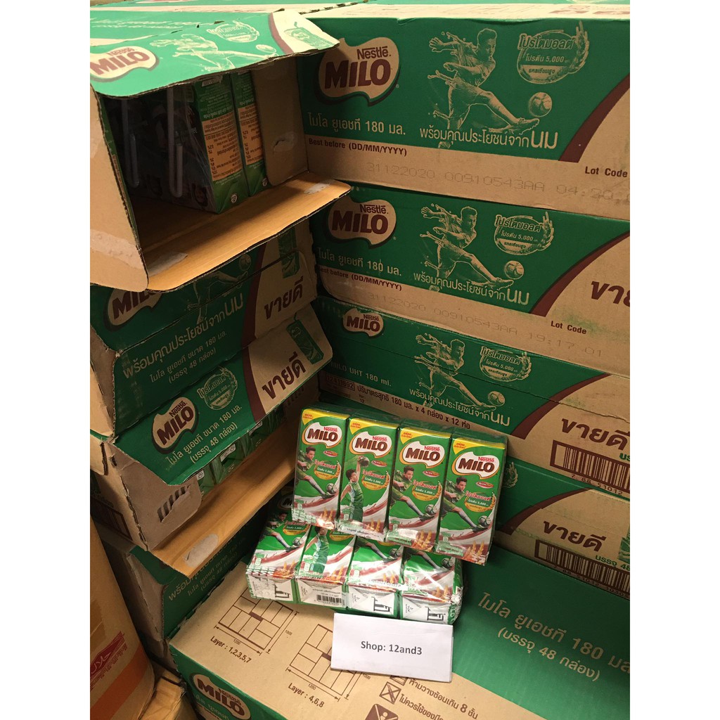 Sữa Hộp Milo Lúa Mạch THÁI LAN (Lốc 8 hộp)