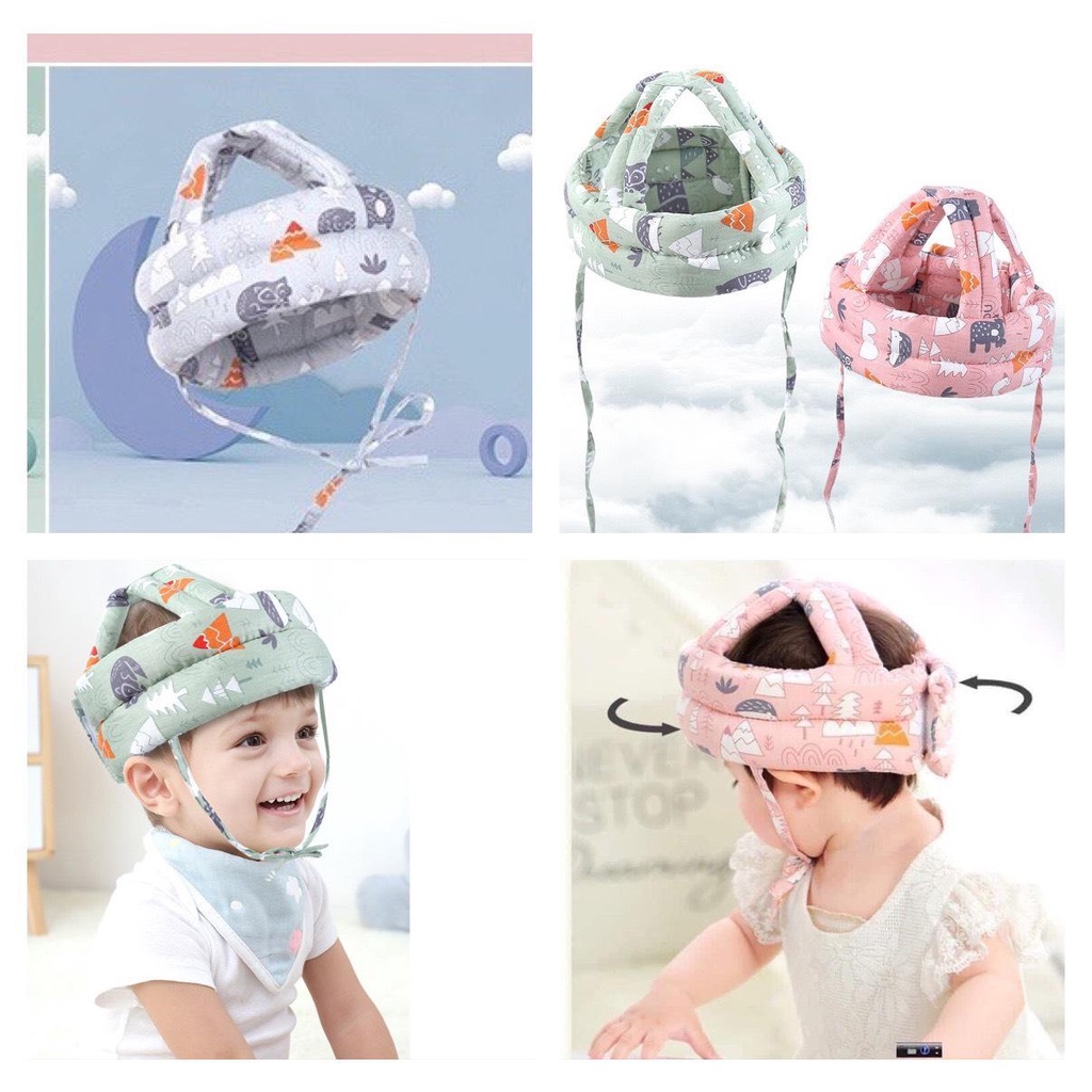 Mũ bảo hiểm bảo về đầu cho bé tập đi và tập ngồi khi bị ngã dùng cho trẻ từ 5-36 tháng tuổi