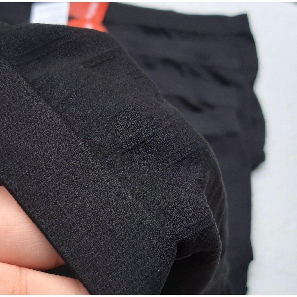 5 Cái Quần đùi short nữ Định Hình mặc trong váy Thun Lạnh 100% Poly Cotton thoáng mát ) Màu Đen 40kg - 70kg