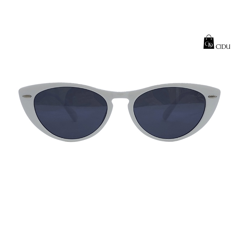 Kính Râm Bầu Dục Gọng Trắng CIDU Mk21