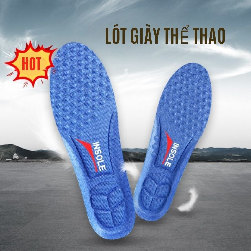 Lót giày thể thao hỗ trợ tăng sức bật nhảy, siêu đàn hồi, thấm hút mồ hôi - hỗ trợ hiệu quả chơi thể thao