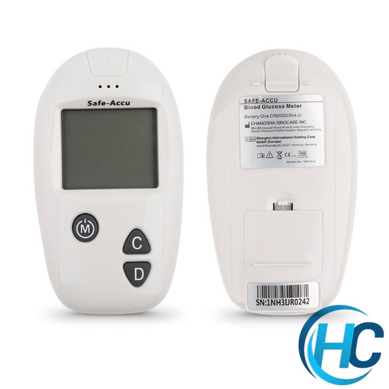 Trọn Bộ Máy Đo Đường Huyết- Sinocare Safe-Accu