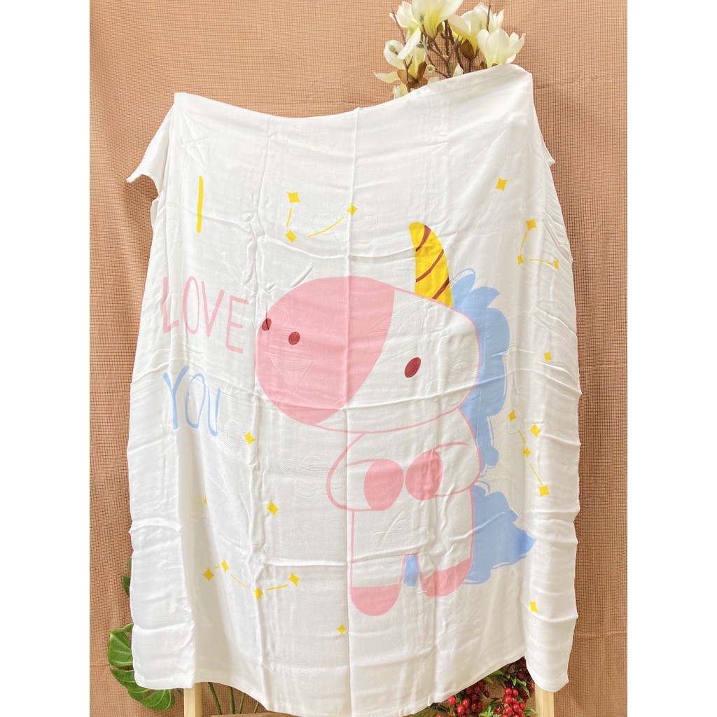 KHĂN LỤA SỢI TRE KILUTA IN HÌNH SIÊU MỀM