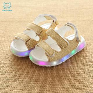 Giày Sandal Đế Mềm Có Đèn Led Cho Bé
