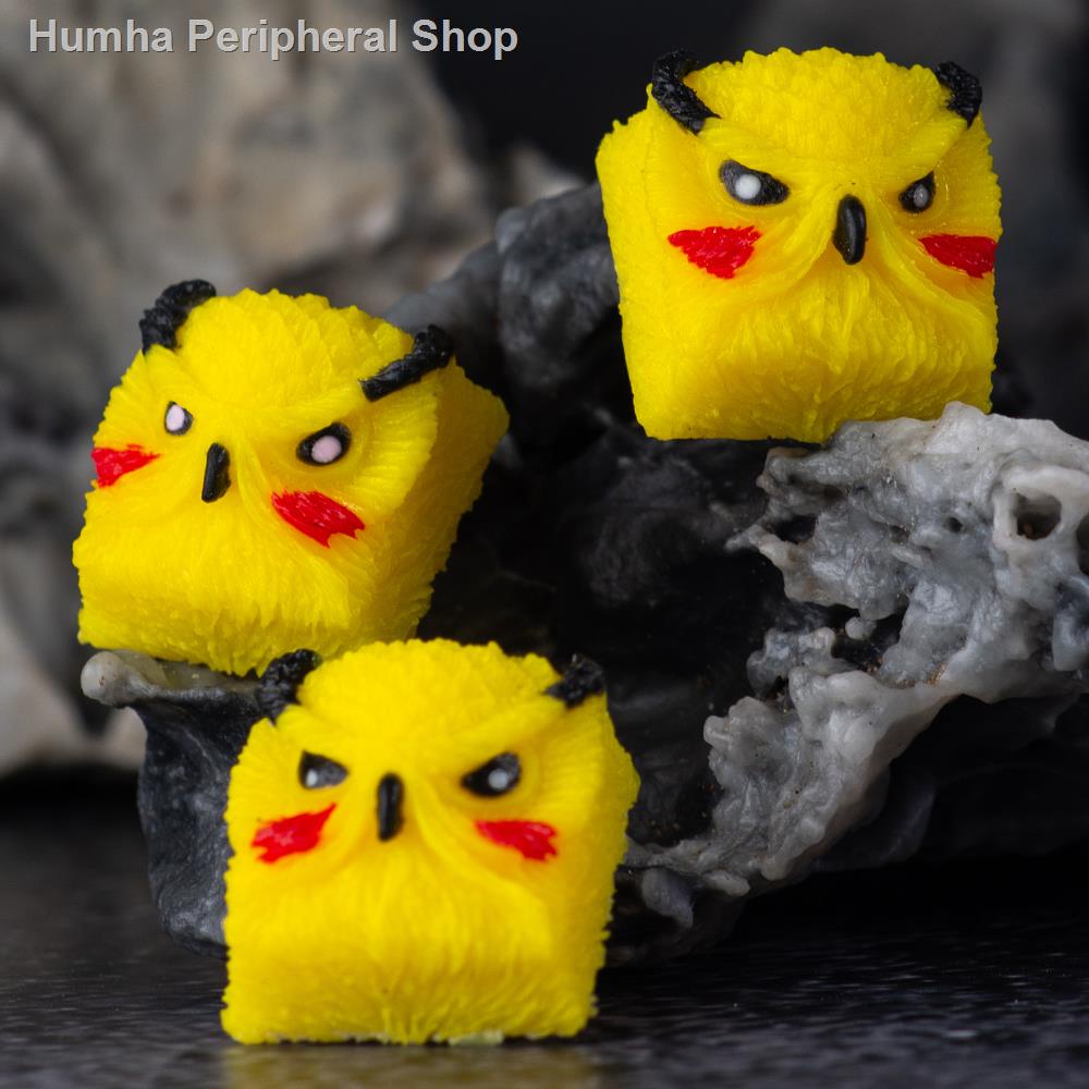 Artisan Nắp Phím Cơ Bằng Nhựa Resin Thủ Công Hình Cú Mèo Xinh Xắn