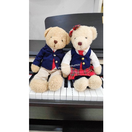 Gấu bông teddy museum mặc đồ siêu cưng- gấu bông museum hàn quốc nhiều mẫu đáng yêu
