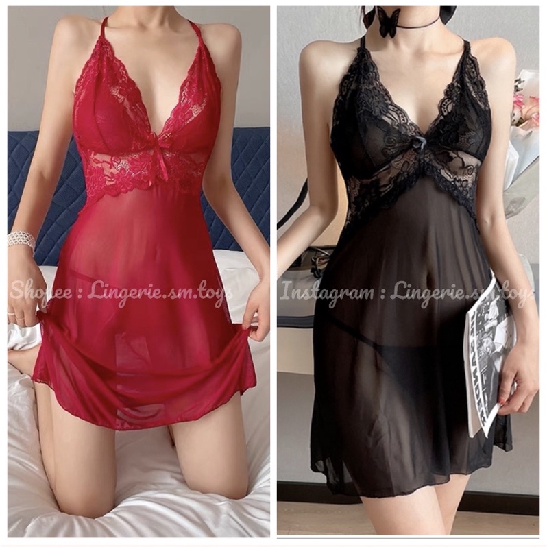 Váy Ngủ 2 Dây Ren Voan Mềm Mại Gợi Cảm - Đầm Ngủ Cao Cấp Quyến Rũ - ME1170