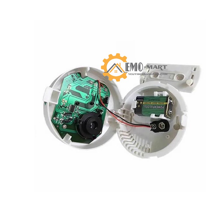 Máy báo khói báo cháy độc lập SA1201 🔥 BH 12 THÁNG 🔥 Tặng kèm Pin 9V - Có nút test kiểm tra