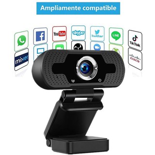 Webcam có míc 1080p sắc nét - tích hợp 2 mic thu rõ ràng có led - thích hợp cho việc học tập giảng dạy