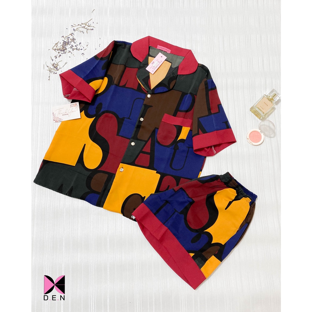 ĐỒ BỘ MẶC NHÀ _PIJAMA LỤA_BỘ ĐÙI FREESIZE 40-60KG | BigBuy360 - bigbuy360.vn