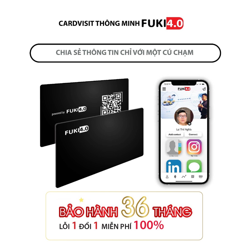Card visit thông minh FUKI 4.0, chia sẻ thông tin một chạm