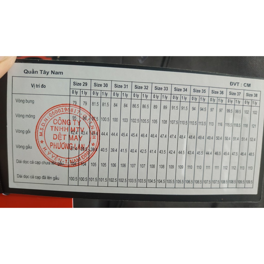 SALE Quần Tây Nam Dáng Trung Niên Vĩnh Tiến Trơn Qk445