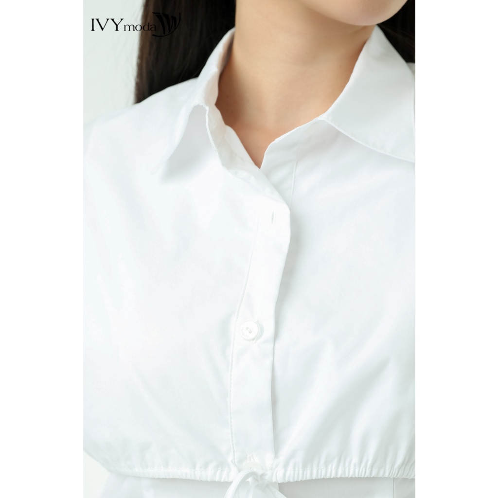 Áo sơ mi nữ tạo kiểu IVY moda MS16B9387