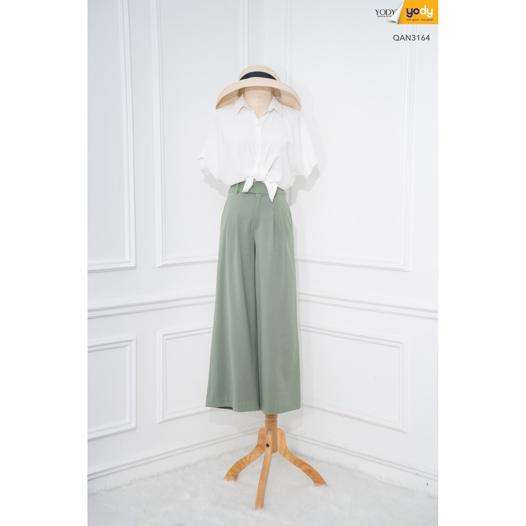 Quần Âu Công Sở Ống Suông YODY Cạp Cao Chất Tuyết Mưa Co Giãn QAN3164 | BigBuy360 - bigbuy360.vn