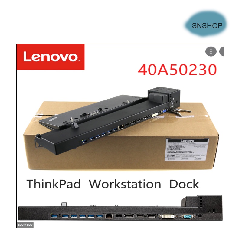 Dock Thinkpad Workstation 40A5  -Thêm Cổng Kết Nối, Xuất 3 Màn Cho Laptop Thinkpad P70, P71, P50, P51