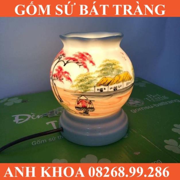 Đèn xông tinh dầu - Gốm sứ Bát Tràng Anh Khoa