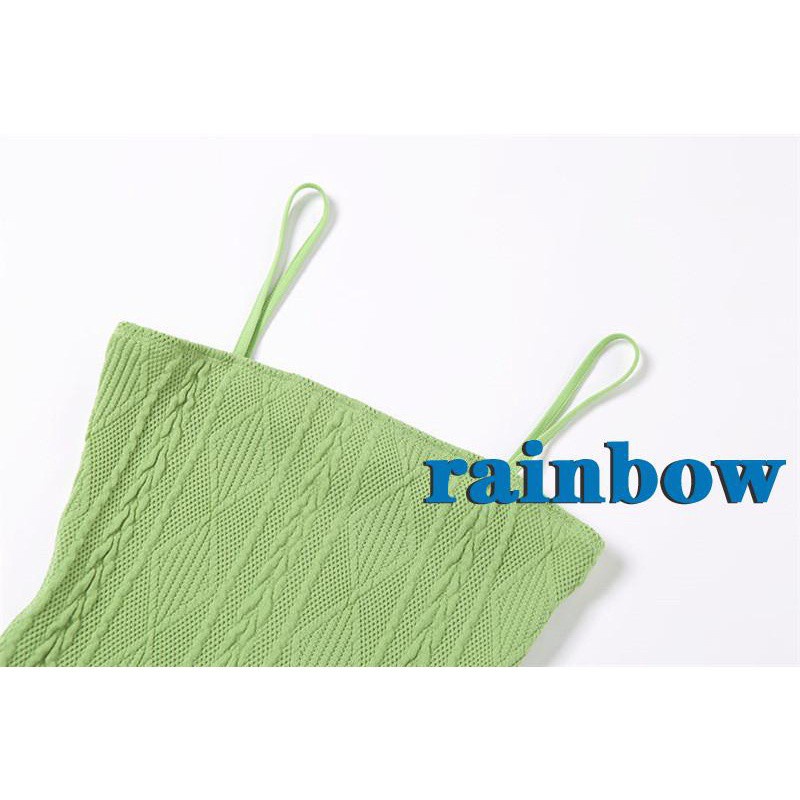 Đầm Chữ A Hai Dây Cổ Thuyền Họa Tiết Hình Học Màu Cầu Vồng Thời Trang Mùa Hè Cho Nữ | BigBuy360 - bigbuy360.vn