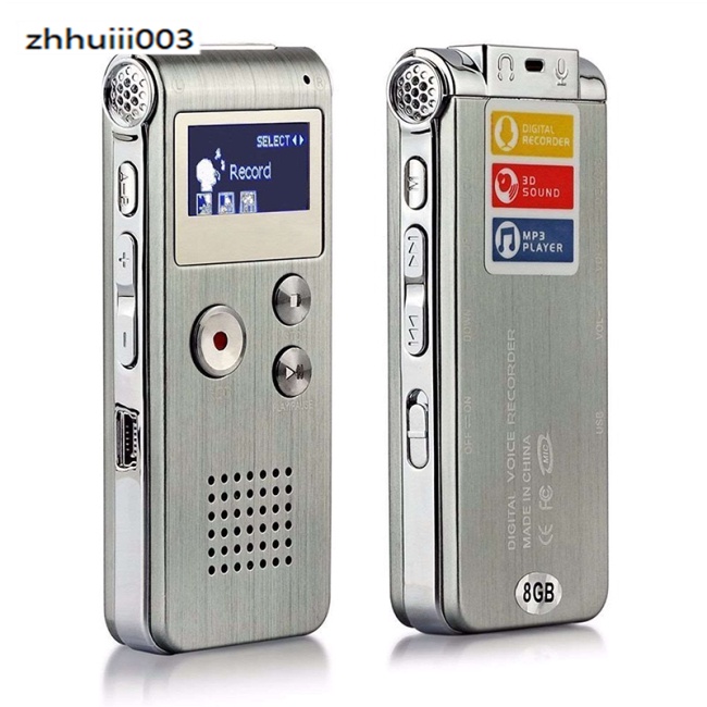 Máy Ghi Âm Mini ZHIHUI Ghi Âm Kỹ Thuật Số 8GB MP3