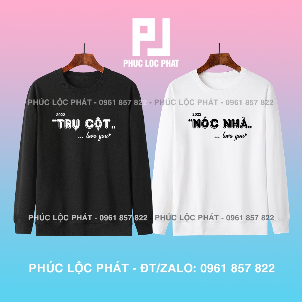 ÁO ĐÔI SWEATER HÀN QUỐC THU ĐÔNG NAM NỮ MẪU TRỤ CỘT NÓC NHÀ ĐẸP