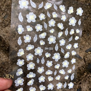 Sticker dán móng nail hoa mai Tết
