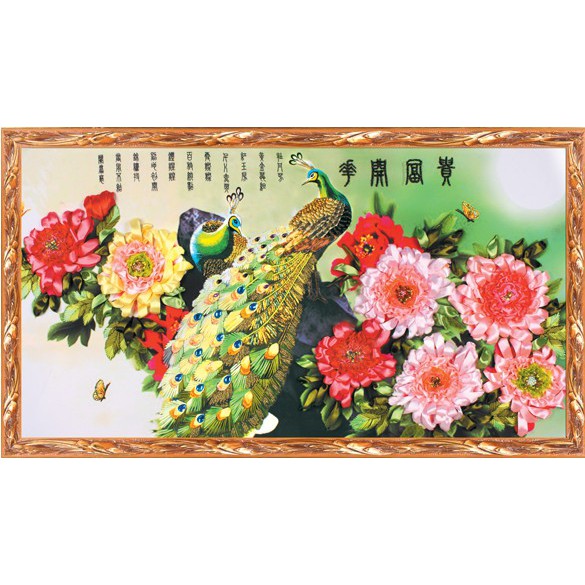 Tranh thêu ruy băng 160x90cm