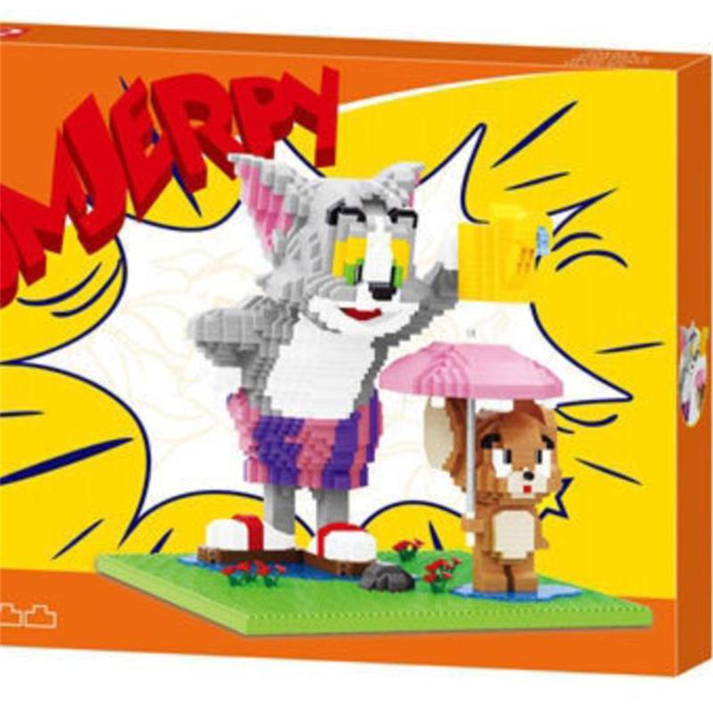 Lp Đồ Chơi Khối Xây Dựng Chuột tom Và jerry mini Hoạt Hình Ma Thuật Làm Quà Tặng Giáo Dục Cho Trẻ Em