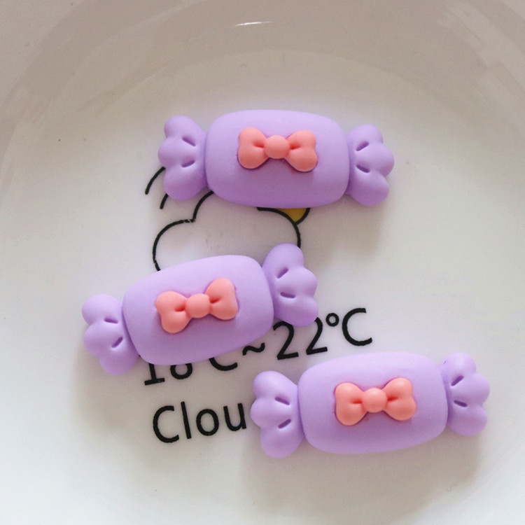 Set 10 Hộp Đựng Kẹo Bằng Resin Hình Hoa / Nơ Dễ Thương DIY