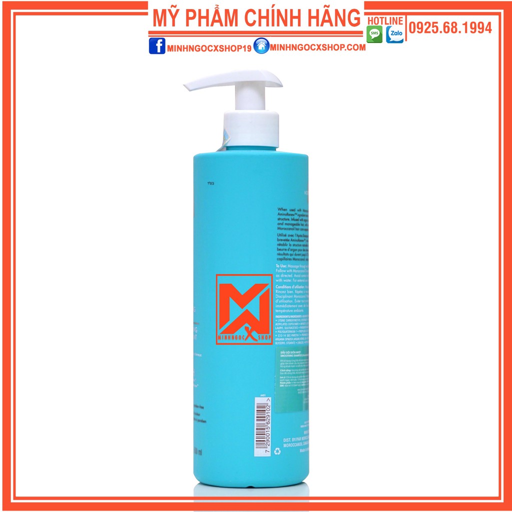 MOROCCANOIL DẦU GỘI SIÊU MƯỢT MOROCCANOIL SMOOTH 500ML CHÍNH HÃNG