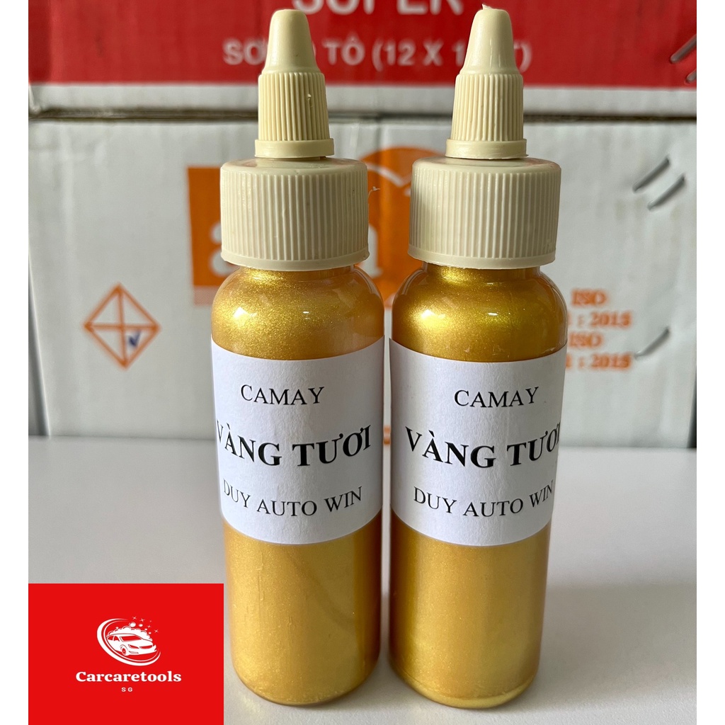 Camay vàng tươi - Màu sơn xe máy đóng chai 50g và 100g