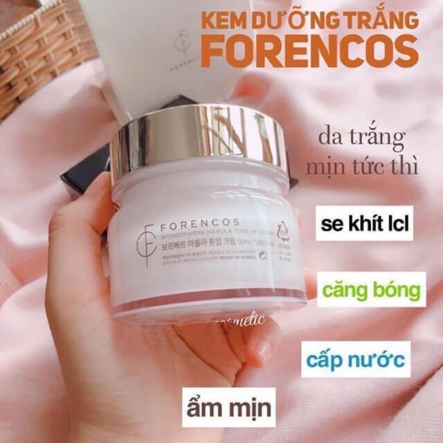 [MUA 1 TẶNG 1] Kem Dưỡng Da Ban Ngày Forencos trắng Wonderwerk Marula Tone Up 50ml