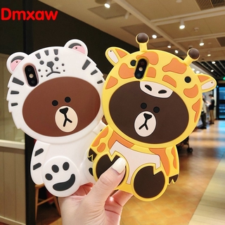 Mềm Ốp Điện Thoại Silicon Hình Gấu Nâu 3d Cho xiaomi mi 8 6x a2 6 5x a1 5s plus 4s 4 redmi 8 7a 7 6 pro 6a 5a 5 plus 4x 4a 4 go