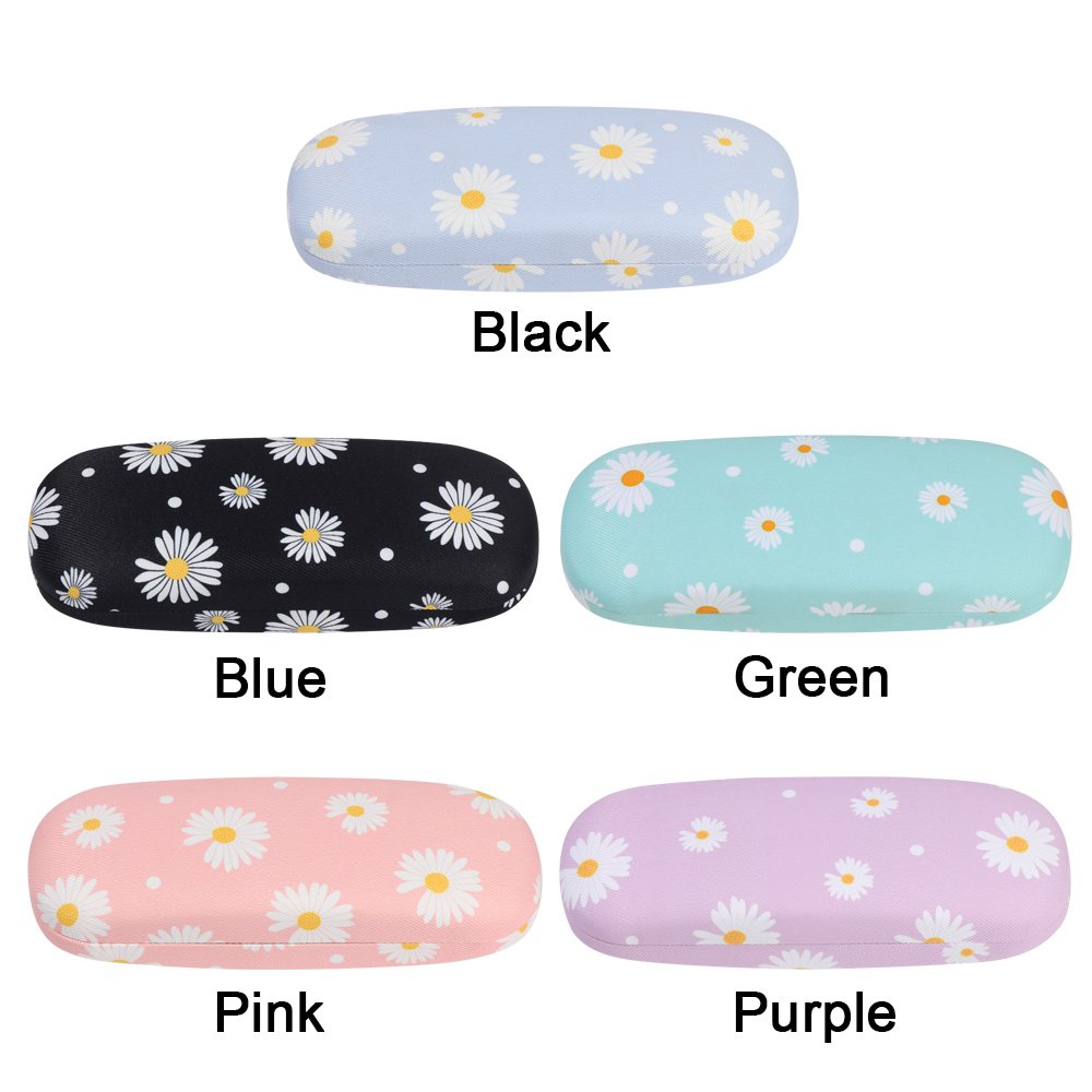 Hộp Đựng Mắt Kính Họa Tiết Hoa Cúc Dễ Thương