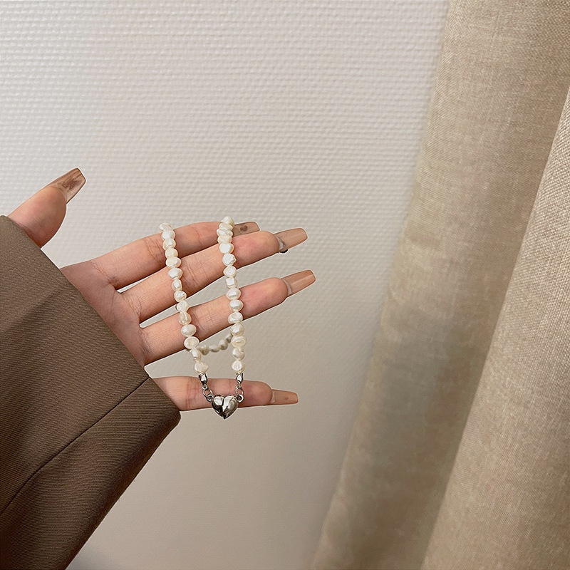 Vòng cổ Đính Ngọc Trai Nhân Tạo Phong Cách Harajuku Mới