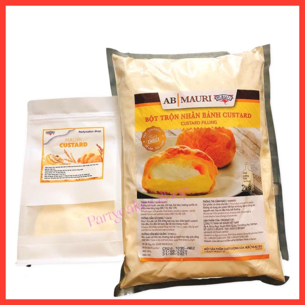 Bột trộn sẵn mauri nhân bánh su kem custard 250g