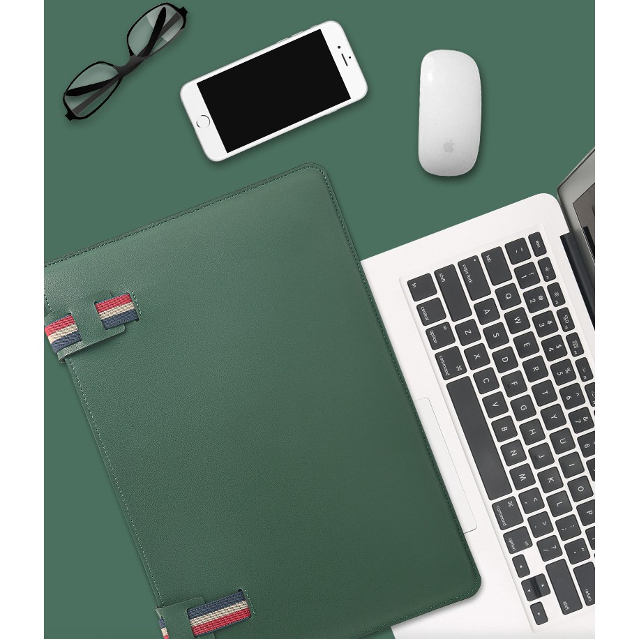 Túi Da Đựng Macbook Air Pro Dell Huawei Kích Thước 13.3 14 15 Inch
